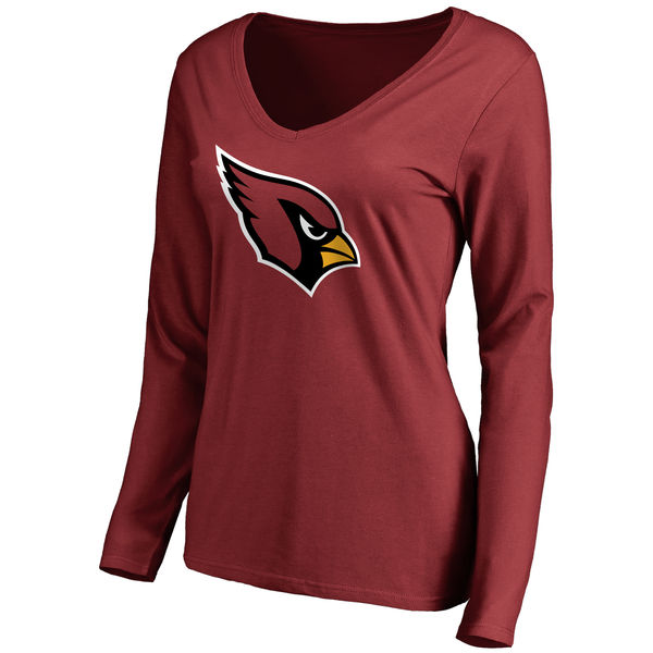 NFL Arizona Cardinals Red Women Long-Sleeve T-Shirt
