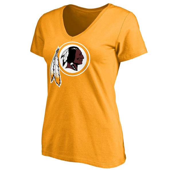 NFL Washington Redskins Yellow Women T-Shirt