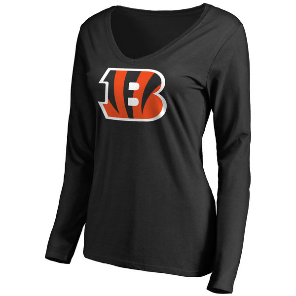 NFL Cincinnati Bengals Black Long-Sleeve Women T-Shirt