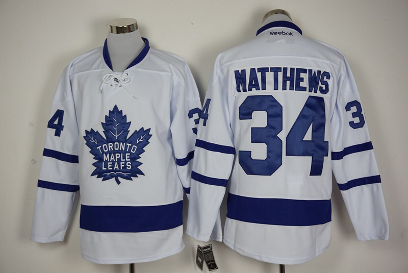 NHL  Toronto Maple Leafs #34 Matthews White Jersey