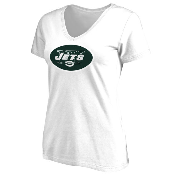 NFL New York Jets White Women T-Shirt