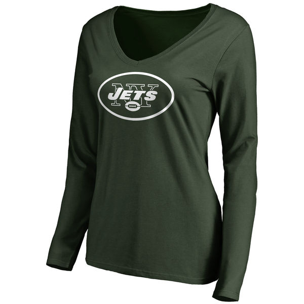 NFL New York Jets Green Long-Sleeve Women T-Shirt