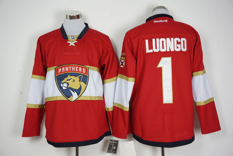 NHL Florida Panthers #1 Luongo Red Jersey