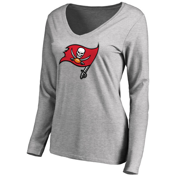 NFL Tampa Bay Buccaneers Grey Long-Sleeve Women T-Shirt