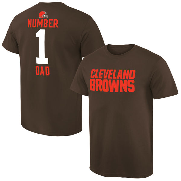 NFL Cleveland Browns #1 Dad Browns T-Shirt