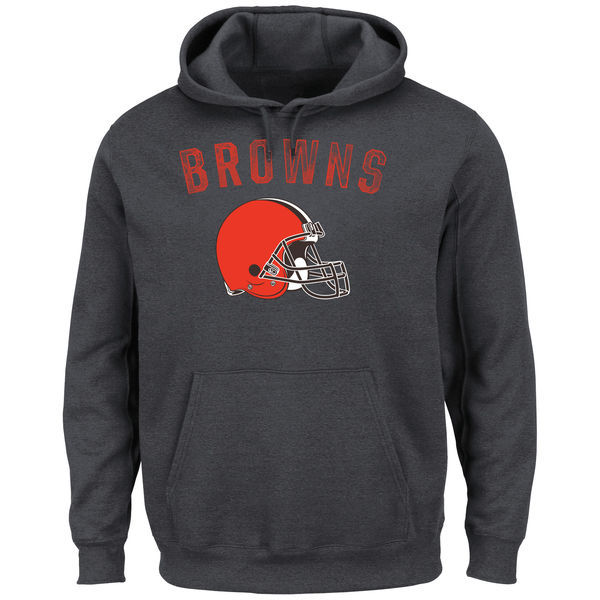 Cleveland Browns Majestic Kick Return II Pullover Hoodie - Charcoal 
