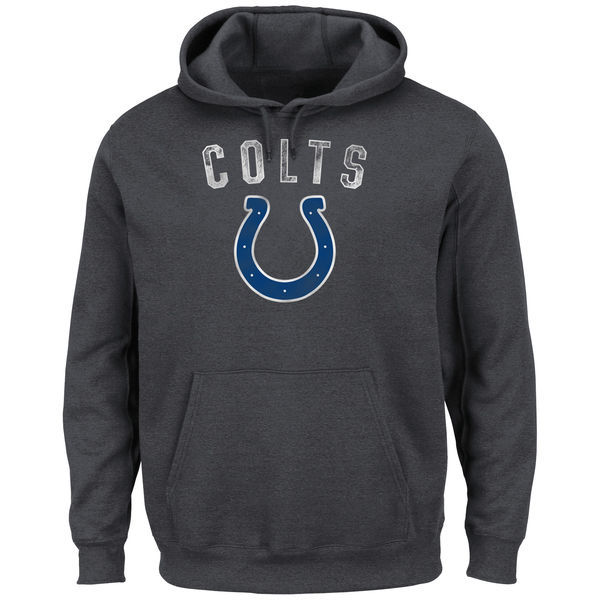 Indianapolis Colts Majestic Kick Return II Pullover Hoodie - Charcoal 