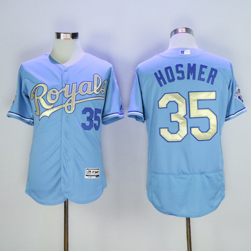 MLB Kansas City Royals #35 Hosmer Ligh Blue Jersey