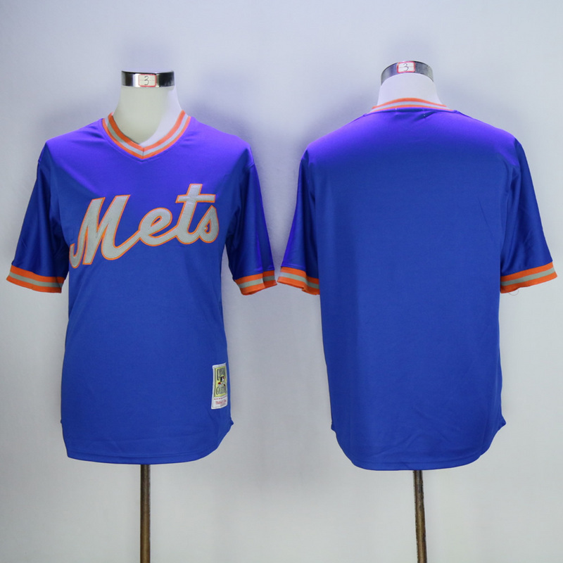 MLB New York Mets Blank Throwback Pullover Jersey