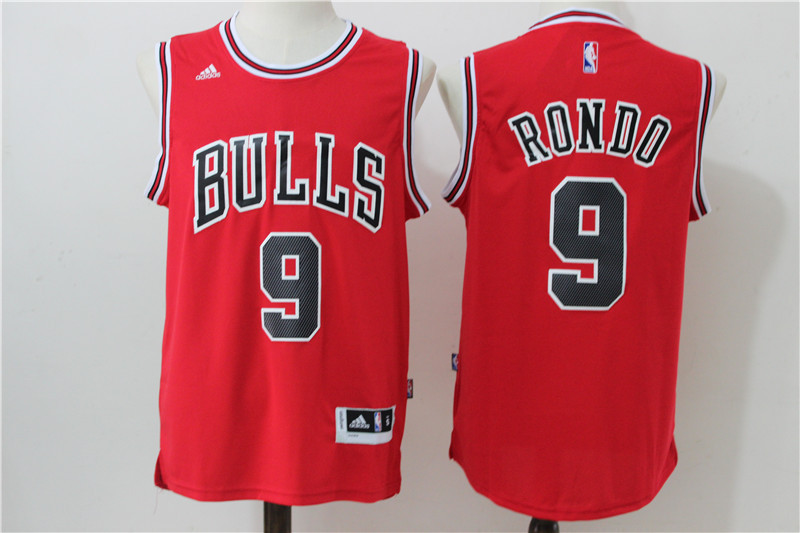 NBA Chicago Bulls #9 Rondo Red Jersey
