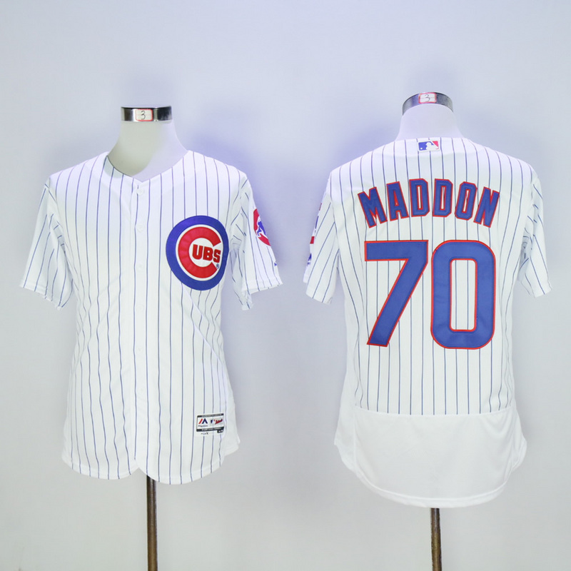 MLB Chicago Cubs #70 Maddon Elite White Jersey