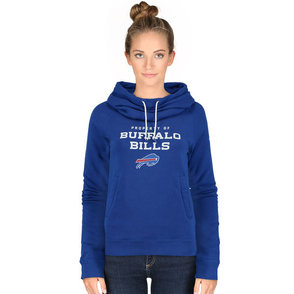 Womens Buffalo Bills Stadium Game Day Ko Full Zip Blue Hoodie