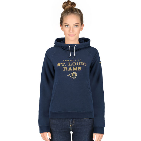 Womens Los Angels Rams Stadium Game Day Ko Full Zip Hoodie