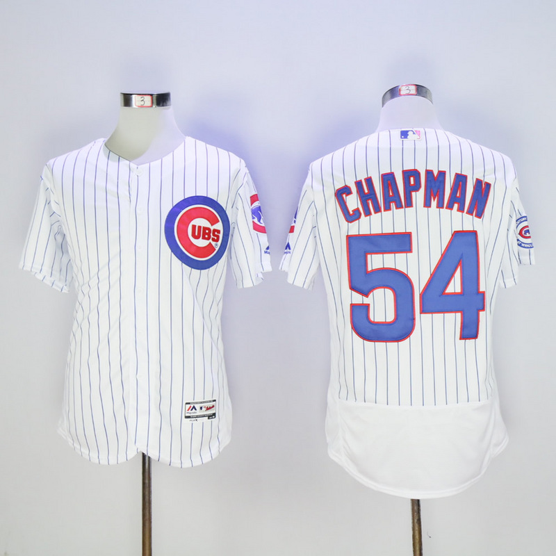 MLB New York Mets #54 Chapman White Elite Jersey