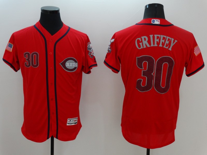 MLB Cincinnati Reds #30 Griffey Red Elite Jersey