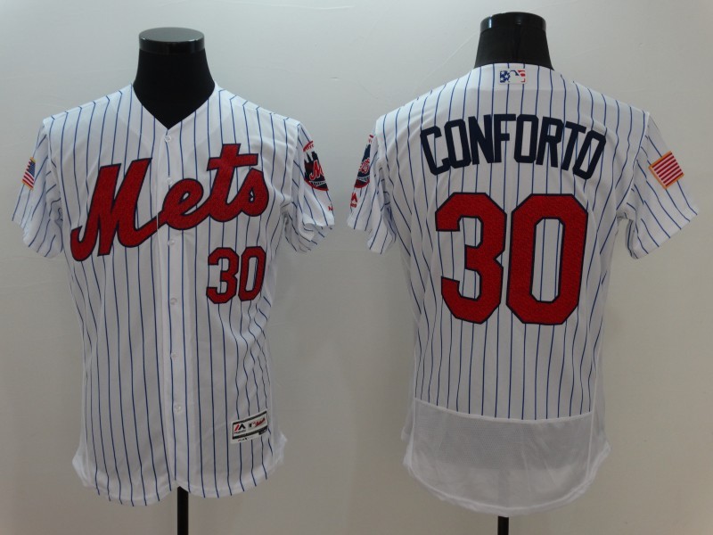 MLB New York Mets #30 Conforto White Elite Jersey