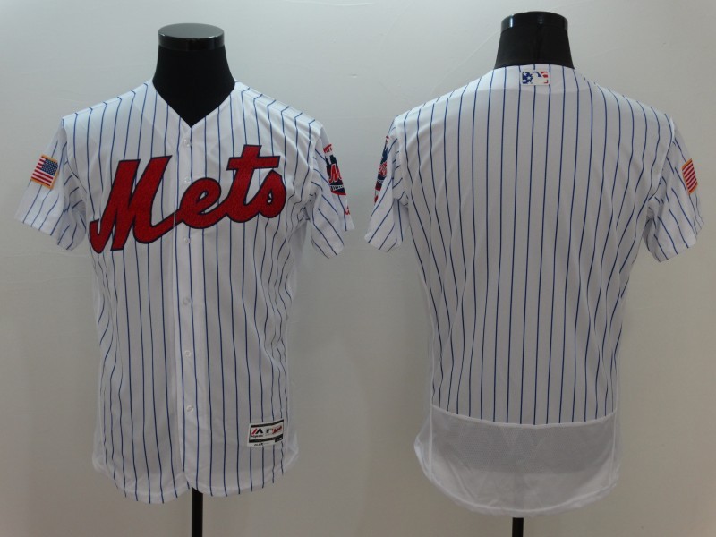 MLB New York Mets Blank White Elite Jersey