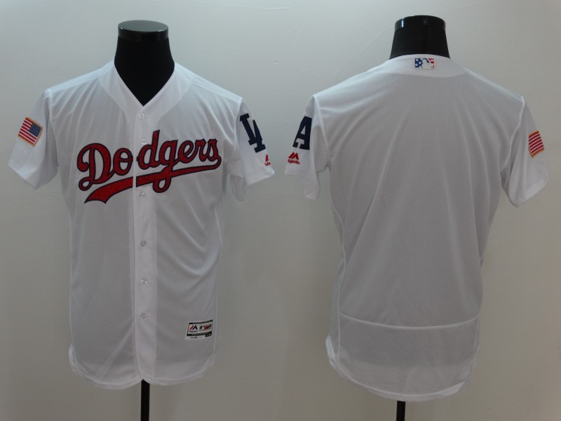 MLB Los Angeles Dodgers Blank White Elite Jersey