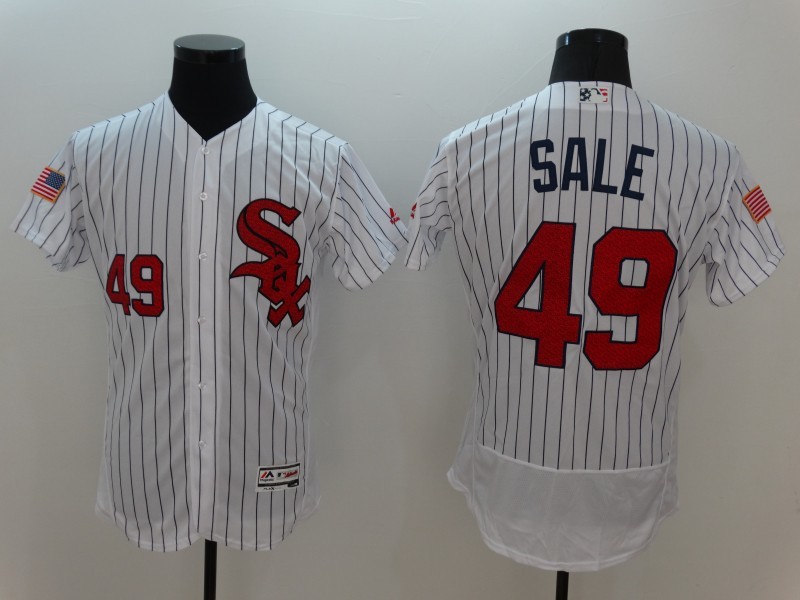 MLB Chicago White Sox #49 Sale White Elite Jersey