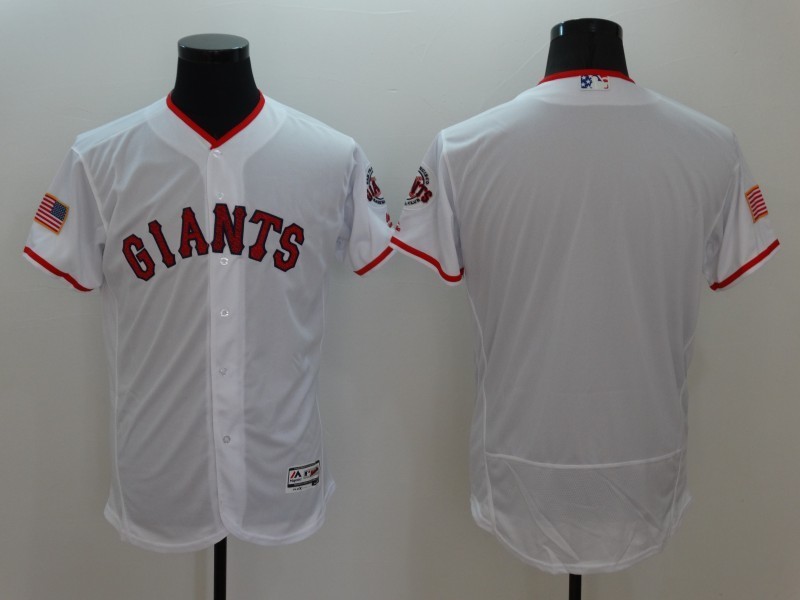 MLB San Francisco Giants Blank White Elite Jersey