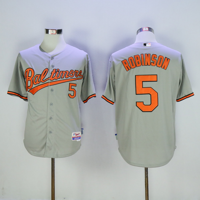 MLB Baltimore Orioles #5 Robinson Grey Jersey
