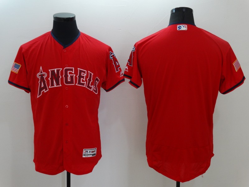 MLB Los Angeles Angels Blank Elite Red Jersey