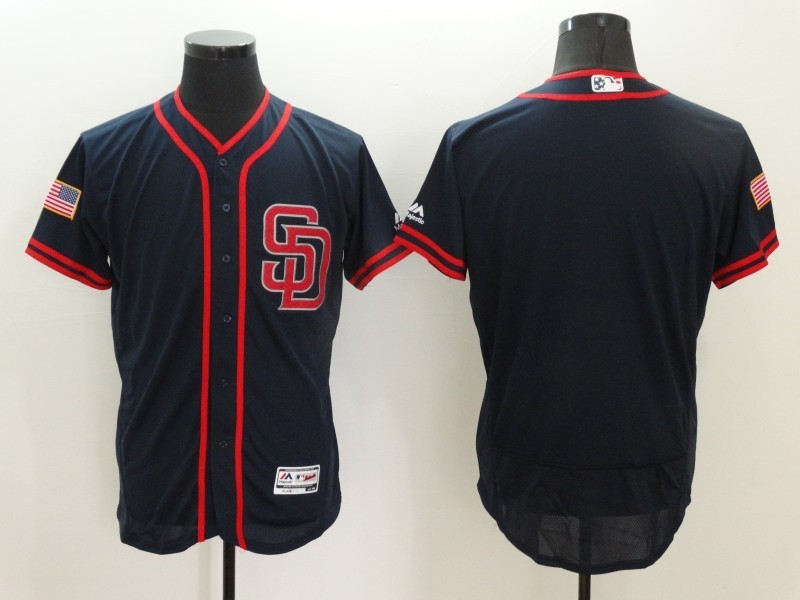 MLB San Diego Padres Blank D.Blue Elite Jersey