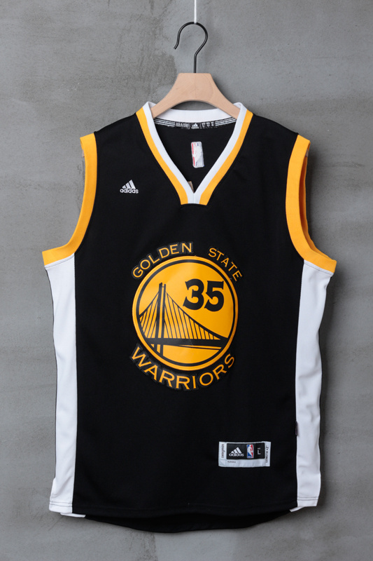 NBA Golden State Warriors #35 Durant Black Jersey