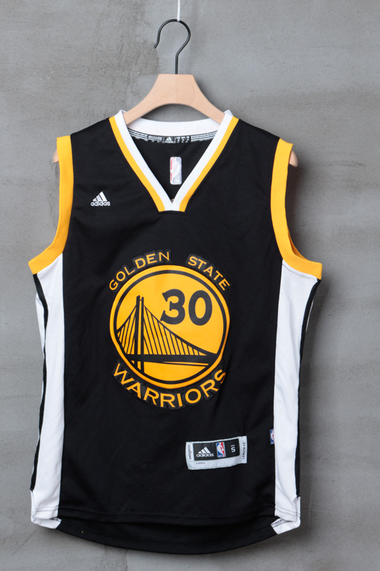NBA Golden State Warriors #30 Curry Black Jersey
