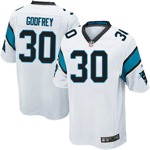 NFL Carolina Panthers #30 Godfrey White Game Jersey