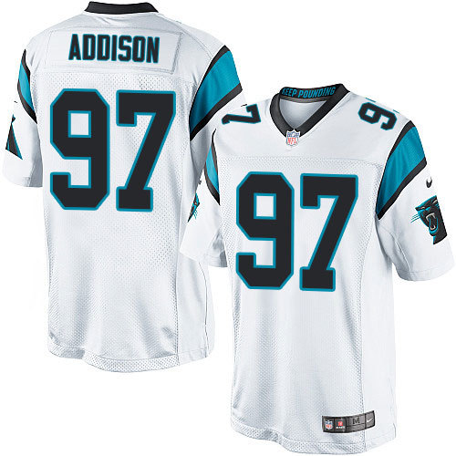 NFL Carolina Panthers #97 Addison White Game Jersey