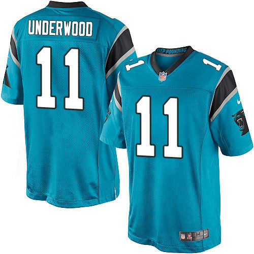 NFL Carolina Panthers #11 Underwood Blue Game Jersey