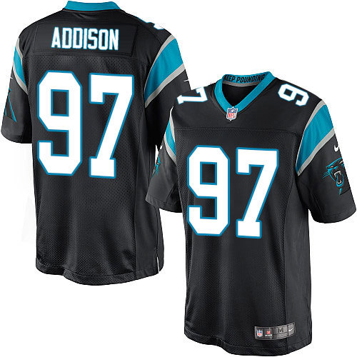 NFL Carolina Panthers #97 Addison Black Game Jersey