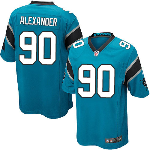 NFL Carolina Panthers #90 Alexander Blue Game Jersey