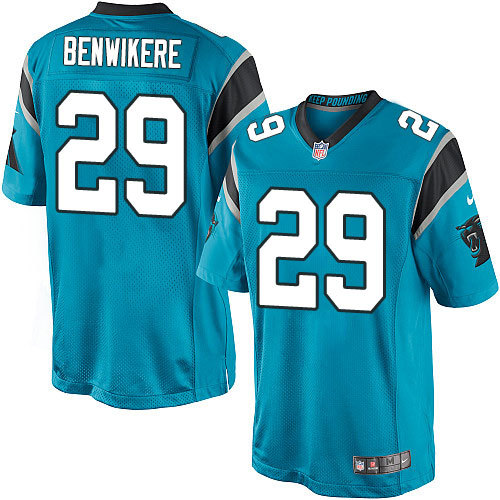 NFL Carolina Panthers #29 Benwikere Blue Game Jersey