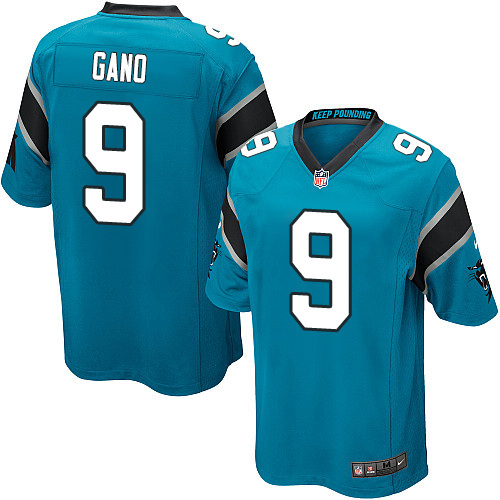 NFL Carolina Panthers #9 Gano Blue Game Jersey