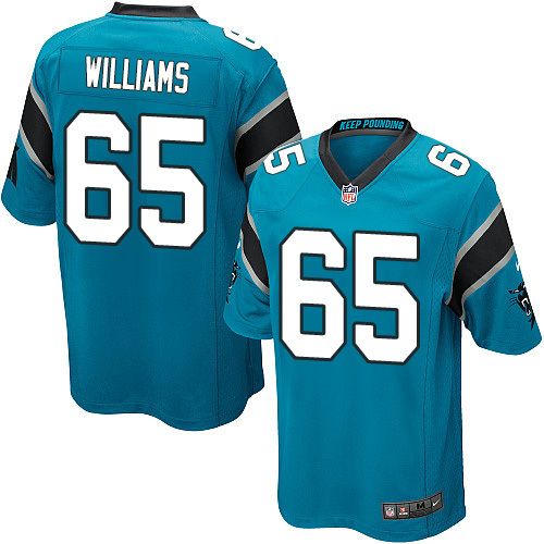 NFL Carolina Panthers #65 William Blue Game Jersey