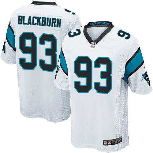 NFL Carolina Panthers #93 Blackburn White Game Jersey