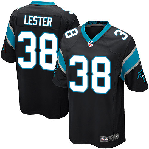 NFL Carolina Panthers #38 Lester Black Game Jersey