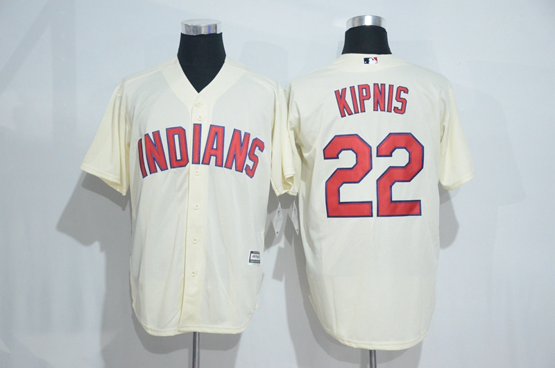 MLB Cleveland Indians #22 Kipnis Cream Jersey