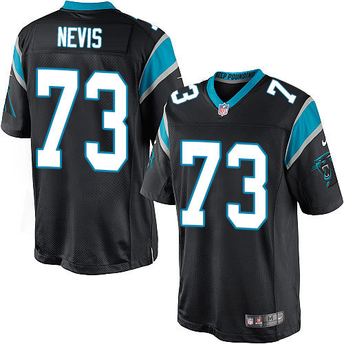 NFL Carolina Panthers #73 Nevis Black Game Jersey