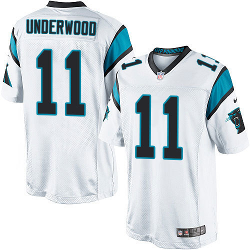 NFL Carolina Panthers #11 Underwood White Game Jersey