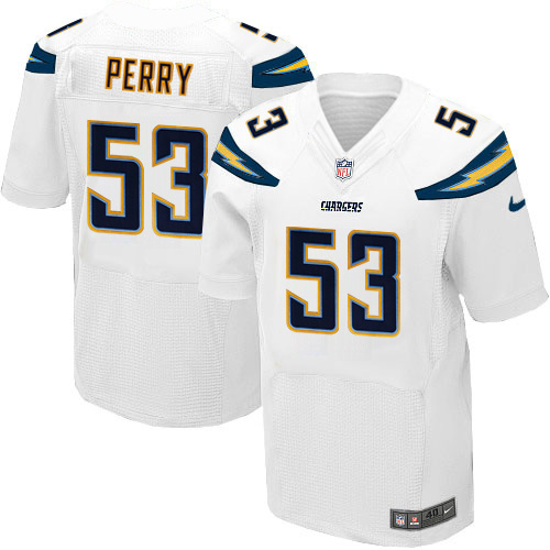NFL San Diego Chargers #53 Perry White Elite Jersey