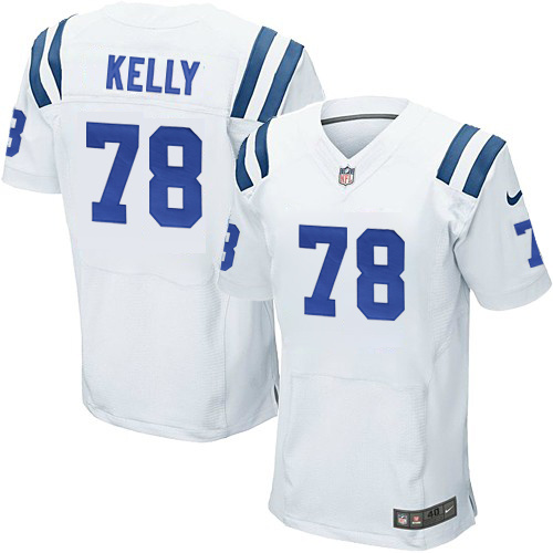 NFL Indianapolis Colts #78 Kelly White Elite Jersey