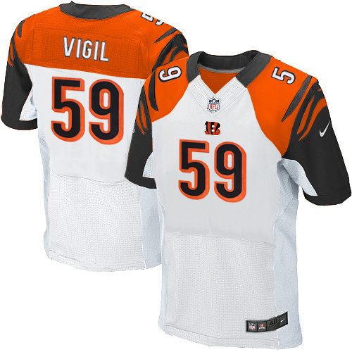 NFL Cincinnati Bengals #59 Vigil White Elite Jersey