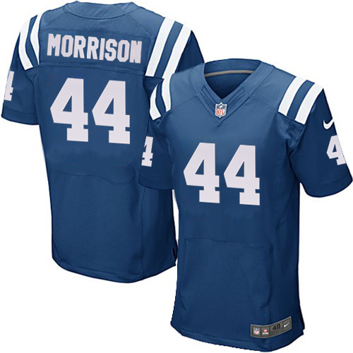 NFL Indianapolis Colts #44 Morrison Blue Elite Jersey