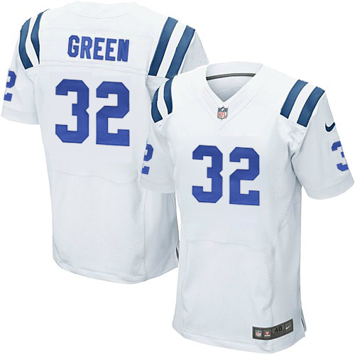NFL Indianapolis Colts #32 Green White Elite Jersey