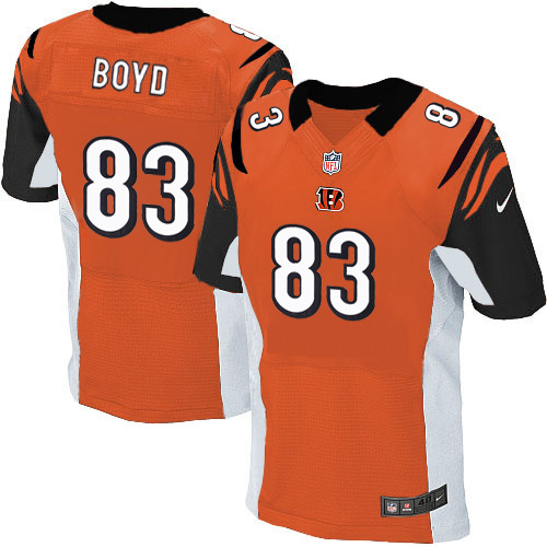 NFL Cincinnati Bengals #83 Boyd Orange Elite Jersey