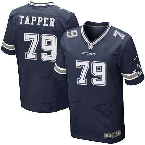 NFL Dallas Cowboys #79 Tapper Blue Elite Jersey