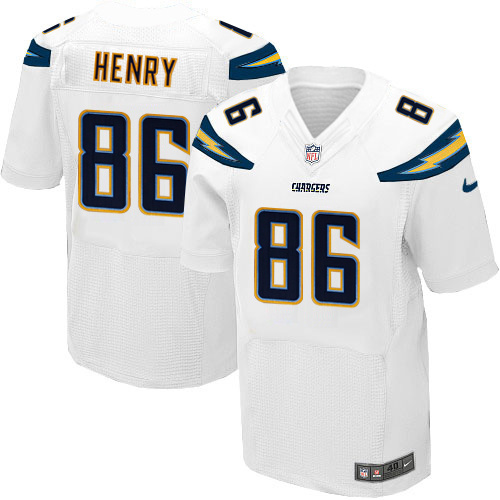 NFL San Diego Chargers #86 Henry White Elite Jersey